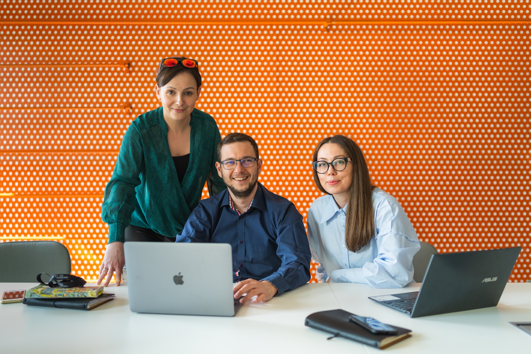 Ewa Kaucz (Head of Concordia Design Accelerator), Michał Karbowiak (Program Executive), Katarzyna Faruga (Project Manager Startup Scouting) 