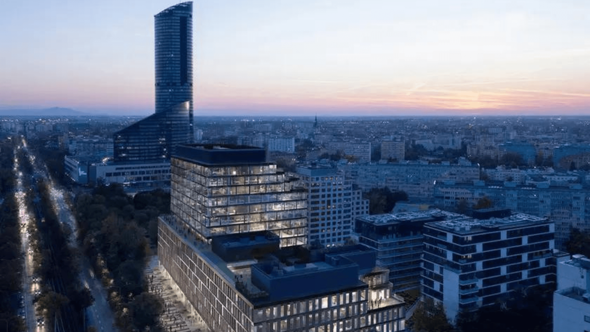 Largest office building in Wroclaw completed in 2022. See who works at MidPoint71