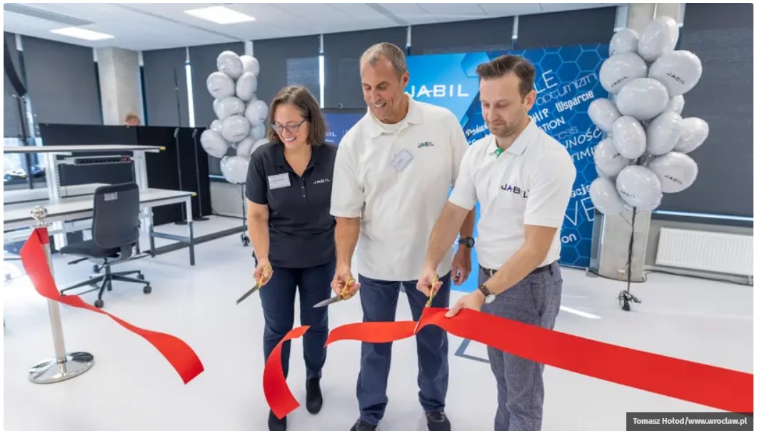 JABIL has opened its design center in Wroclaw. The center will support the development of manufacturing sectors
